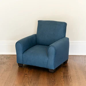 Child's Upholstered Rocking chair / Chair - Navy Suede