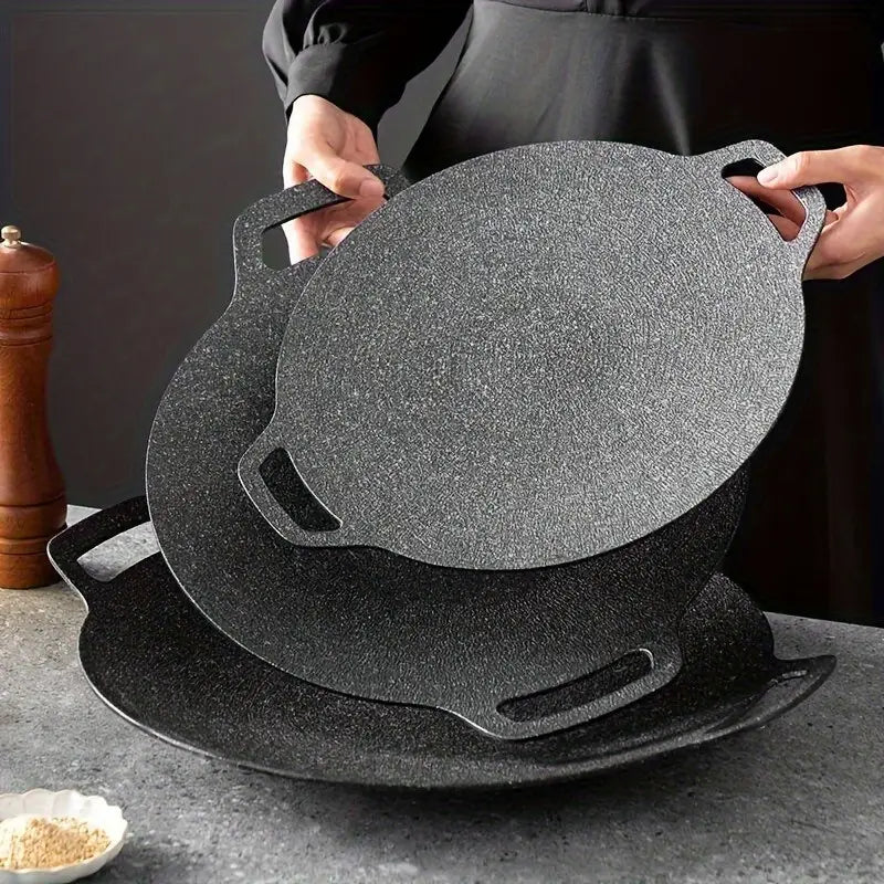 1pc Cast Iron Frying Pan with Anti-Sticking Function - Cast Iron Pan - Anti-Sticking Frying Pan+Cooking Three Piece Set