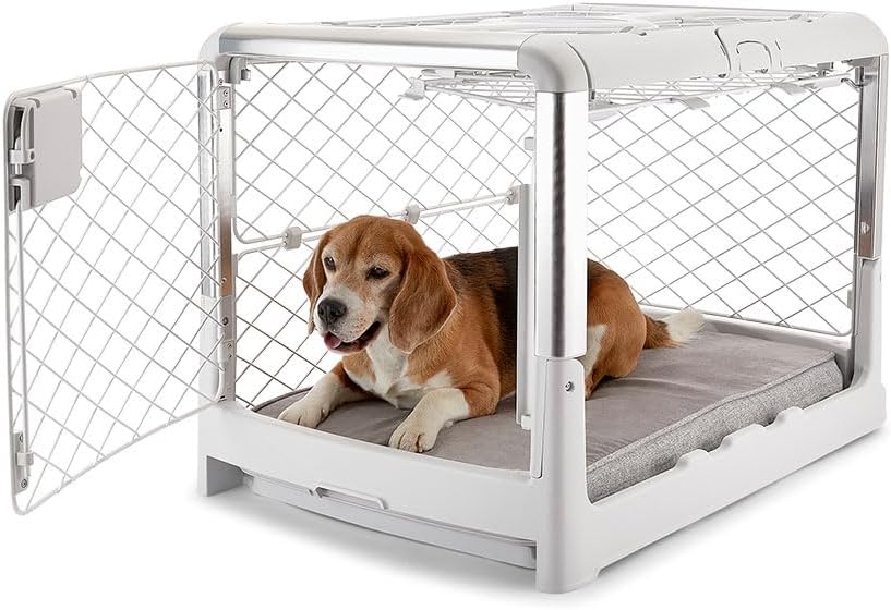 ✨Collapsible Dog Crate with Wheels, Premium Portable Dog Crate