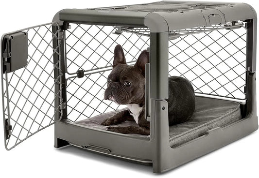 ✨Collapsible Dog Crate with Wheels, Premium Portable Dog Crate