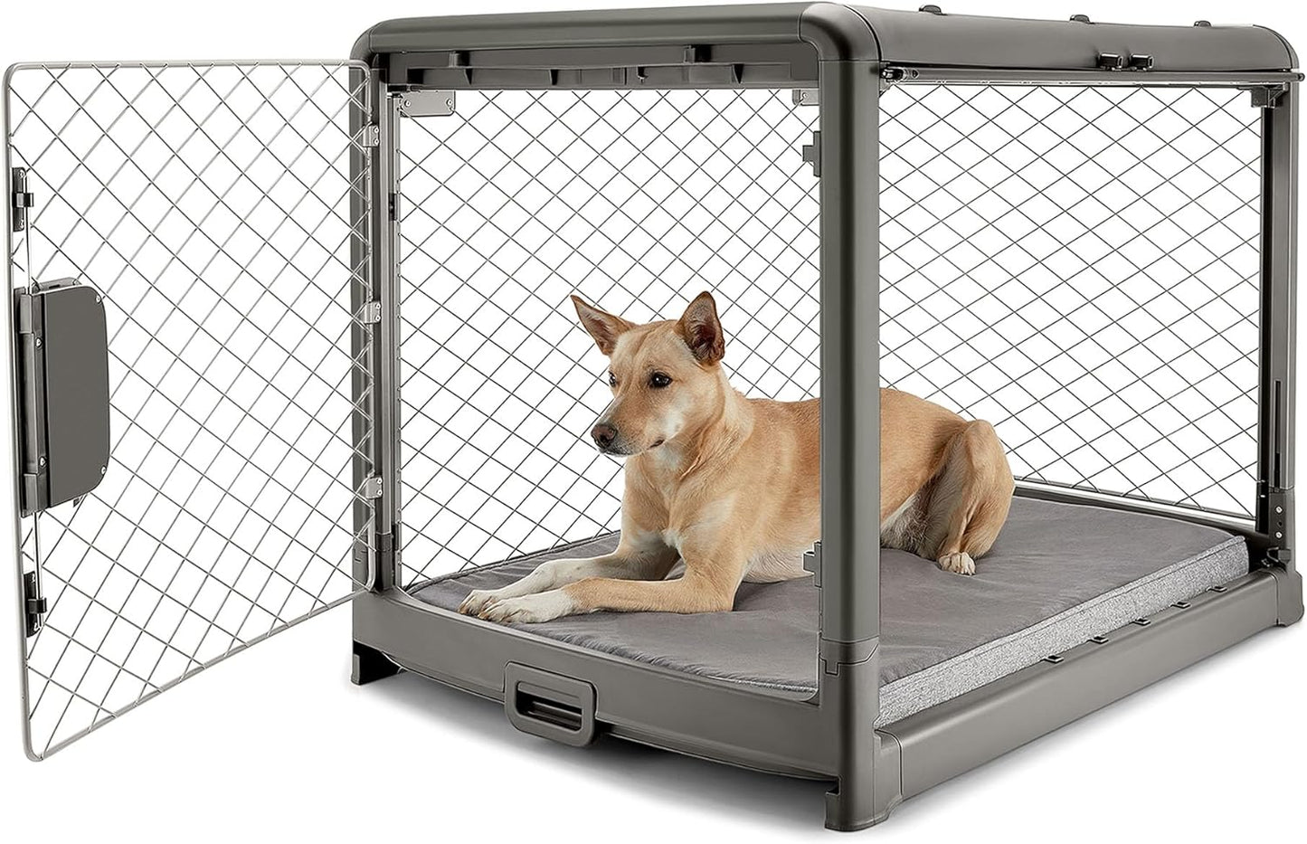 ✨Collapsible Dog Crate with Wheels, Premium Portable Dog Crate