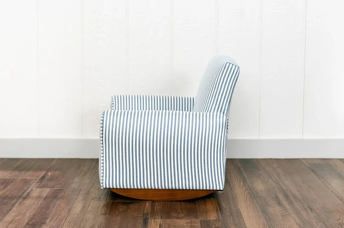 Toddler Chair - Blue/White Striped