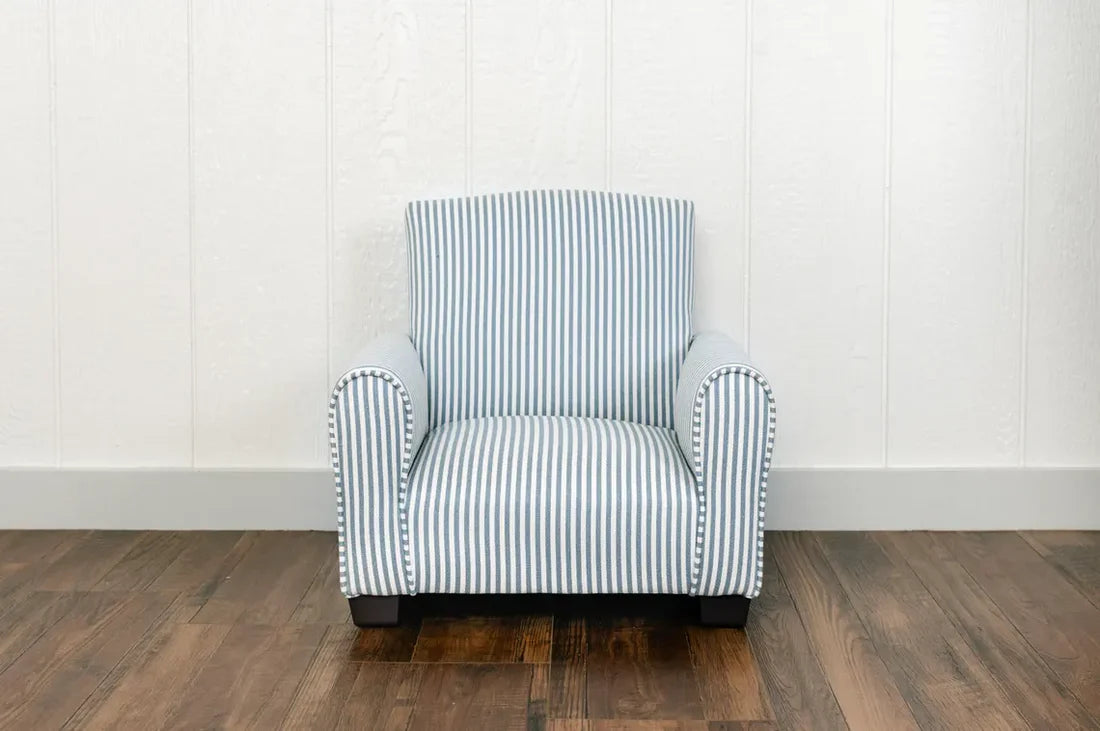 Toddler Chair - Blue/White Striped