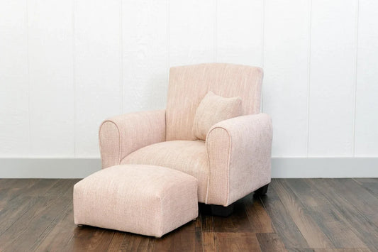 Kids Rocking Chair / Kids Chair - Textured Blush