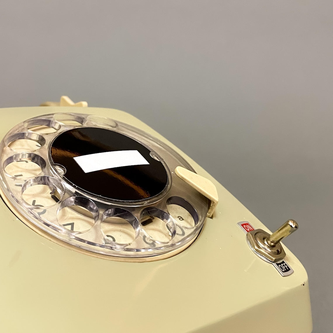 📞Upcycled Rotary Phone Lamp, Vintage Orange Desk Light,Mid Century Lighting