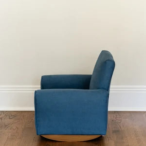 Child's Upholstered Rocking chair / Chair - Navy Suede