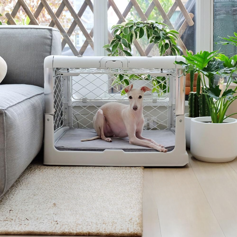 ✨Collapsible Dog Crate with Wheels, Premium Portable Dog Crate